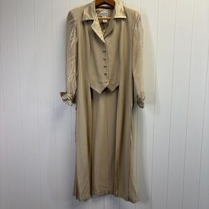 Vintage Amanda Lane Women 90s Quiet Luxury Jacket with Tails Size 10 Classic